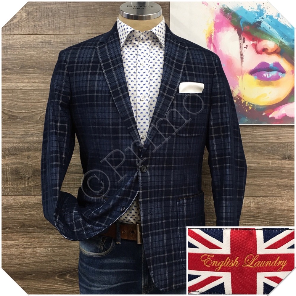 ENGLISH LAUNDRY Mens Corduroy Blazer Sport Coat Casual Jacket Size 40R Suit